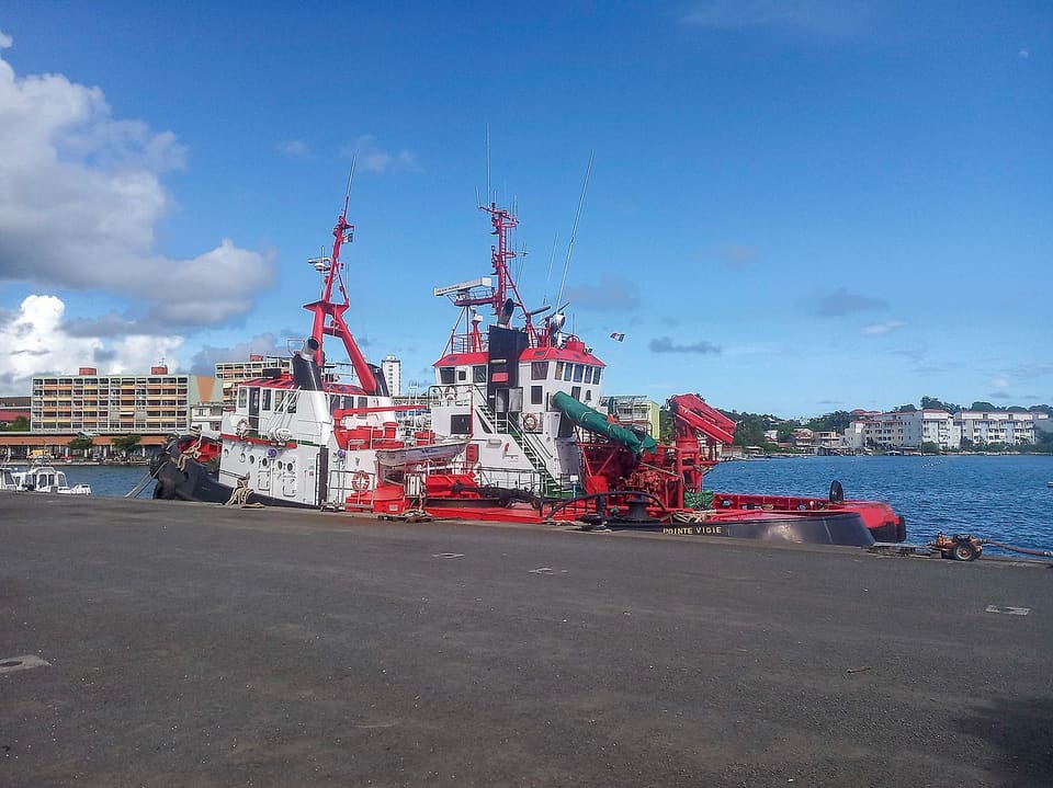 The Darse quay in Pointe-à-Pitre
