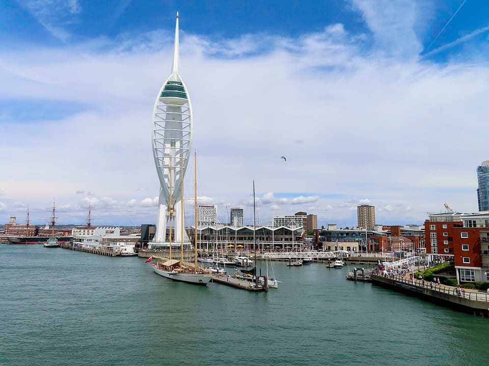 The Spinnaker Tower in Portsmouth Harbour